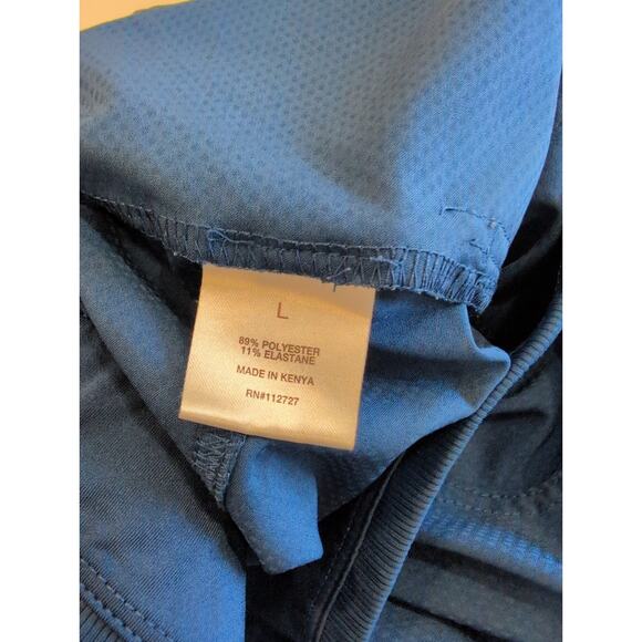 Berkley Jensen Blue Jogger Pants L Elastic Waist Tapered Ankle Activewear - Picture 4 of 6